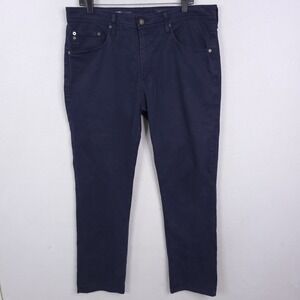 AG Everett Pants Mens 34x32 Blue Slim Straight Stretch Cotton Chino Casual